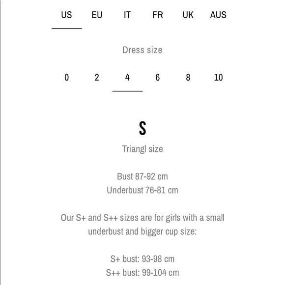 Triangl Jean Bikini Top Sz S - Picture 6 of 6